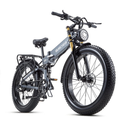 Folding Electric Bike for Adult 26'', 1000W UL2849 48V 40Ah Removable Battery Fat Tire E-Mountain Bike up to 30MPH Long Range off Road Ebike Beach Snow Dual Hydraulic&Brakes Electric Bicycle