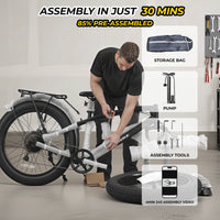 Electric Bike for Adults 26", 1000W (2000W Peak) E-Mountain Bike 48V 13AH UL2849