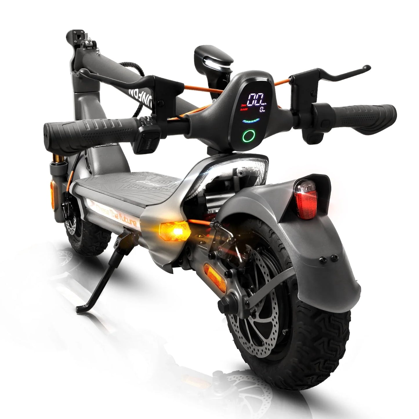 Electric Scooter Adult with 1200W Motor Folding E-Scooter, 50 Mile Range, 10.5" off Road Tires，Max Limited 31Mph，Fingerprint Unlock and App Controller