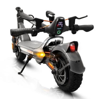 Electric Scooter Adult with 1200W Motor Folding E-Scooter, 50 Mile Range, 10.5" off Road Tires，Max Limited 31Mph，Fingerprint Unlock and App Controller