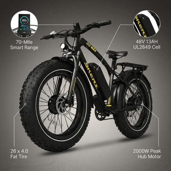 Electric Bike for Adults 26", 1000W (2000W Peak) E-Mountain Bike 48V 13AH UL2849 — Lifestyle
