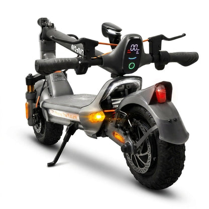 Electric Scooter Adult with 1200W Motor Folding E-Scooter, 50 Mile Range, 10.5" off Road Tires，Max Limited 31Mph，Fingerprint Unlock and App Controller — Studio Shot